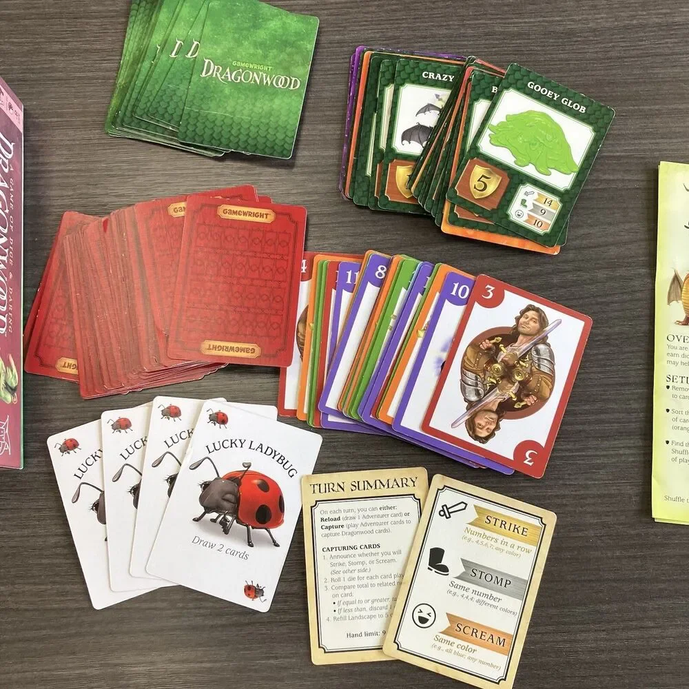 Dragonwood, A Game Of Dice And Daring By Gamewright Games Complete EUC